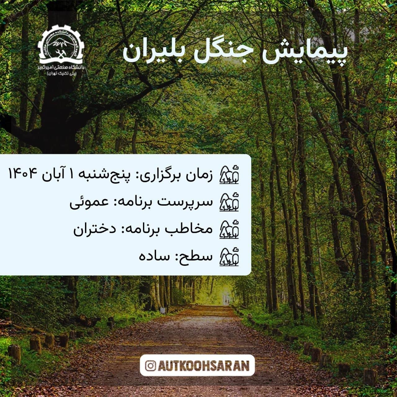 پیمایش ساده جنگل بلیران با گروه کوهساران